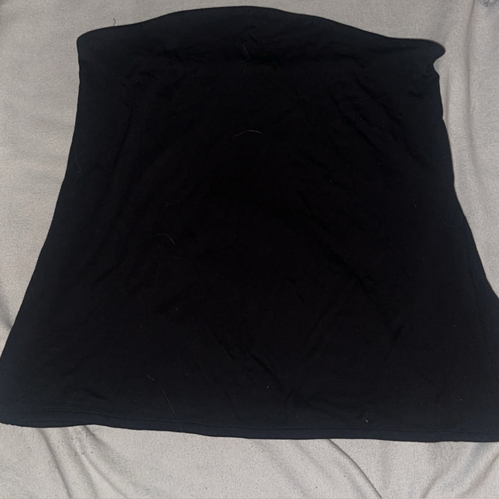 Forever 21 Black Strapless Top with slit